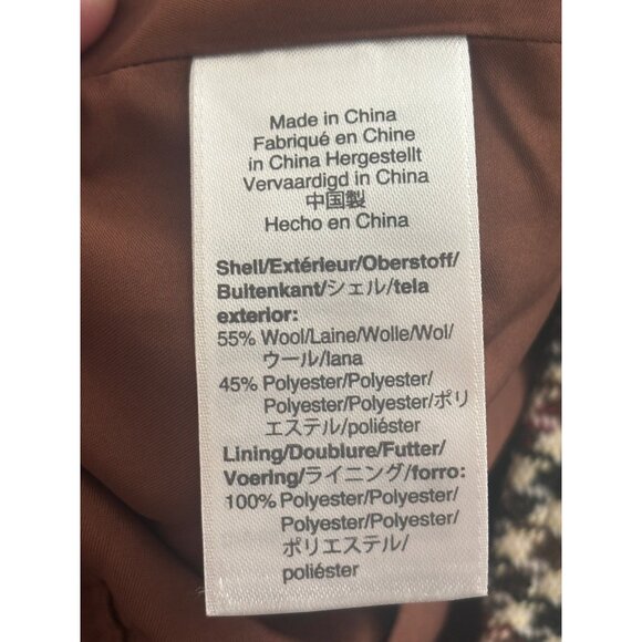 J.Crew Wool Blend Houndstooth Mini Skirt Womens Size 6 - Picture 5 of 9